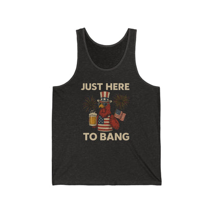 Men's Just here to bang 4th of July Tank