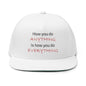 Flat Bill Cap anything everything