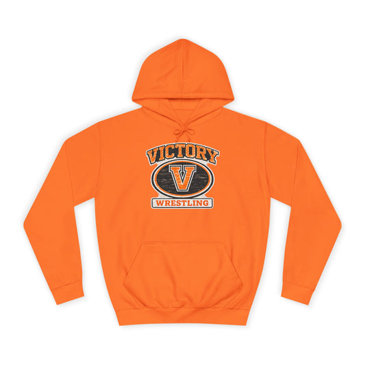 Victory wrestling orange hoodie adult
