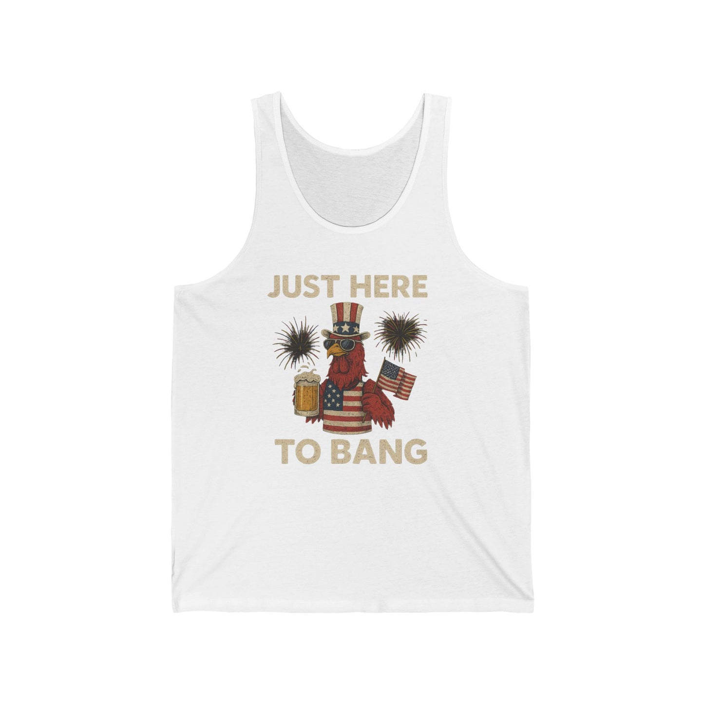 Men's Just here to bang 4th of July Tank