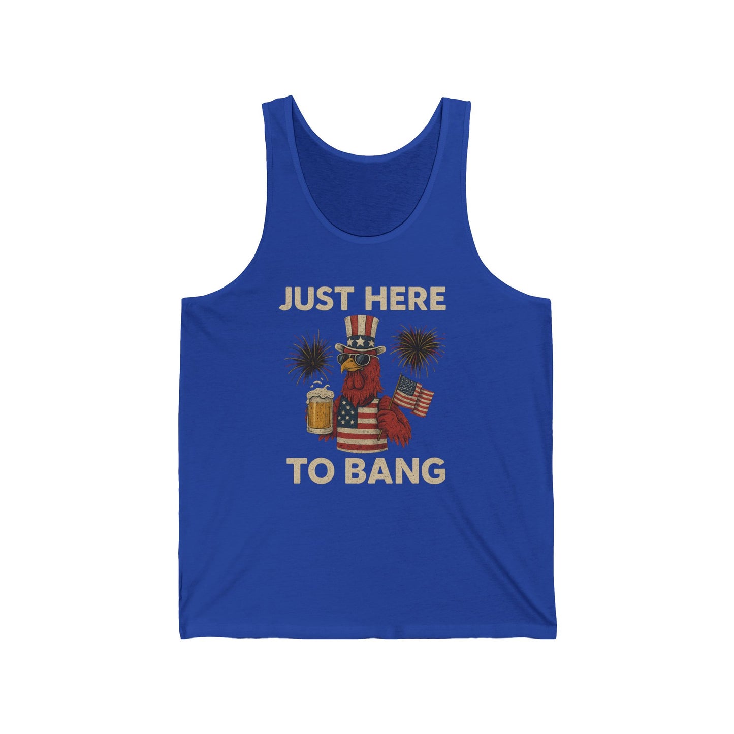 Men's Just here to bang 4th of July Tank