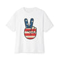 Women’s peace 4th of July Oversized Tee