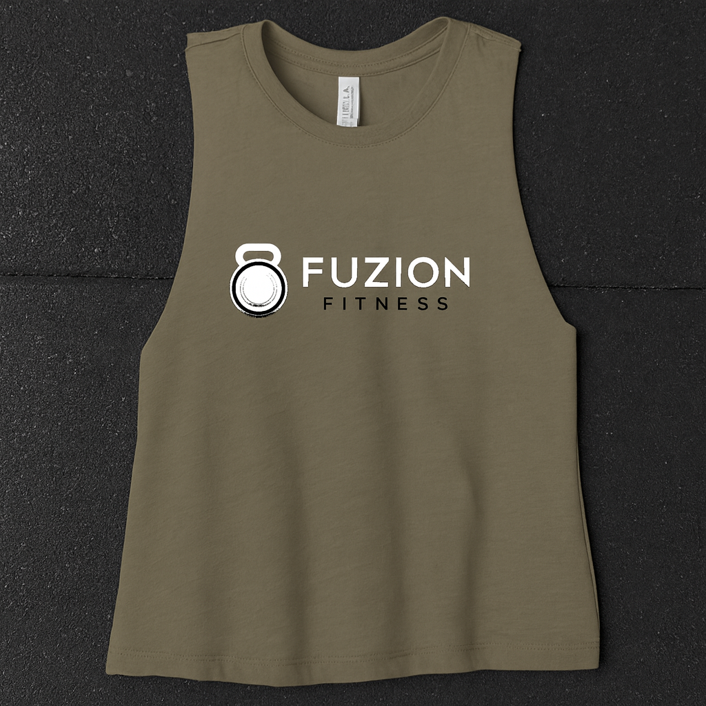Fuzion Fitness Crop White