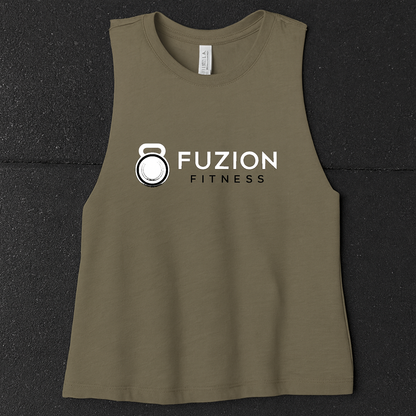 Fuzion Fitness Crop White