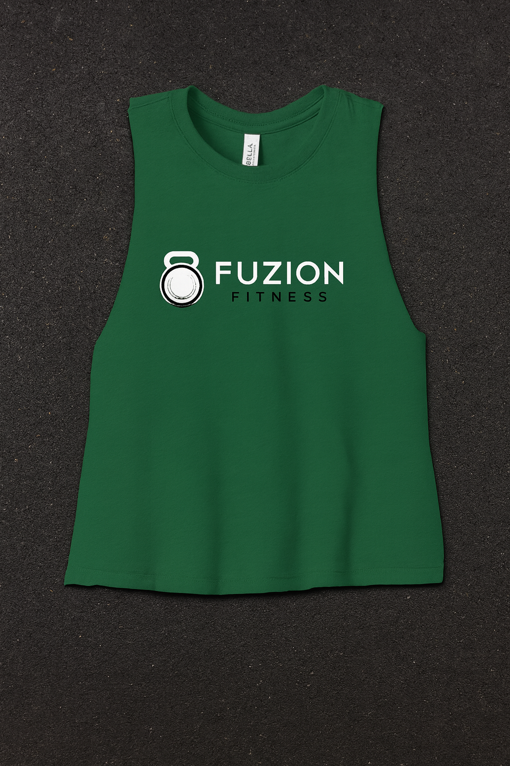 Fuzion Fitness Crop White