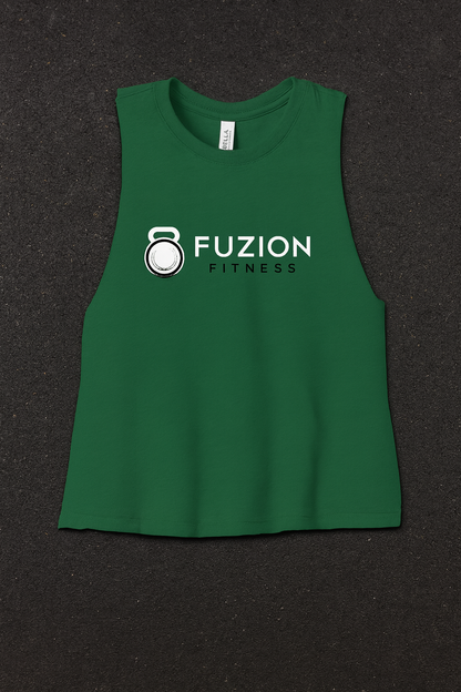 Fuzion Fitness Crop White