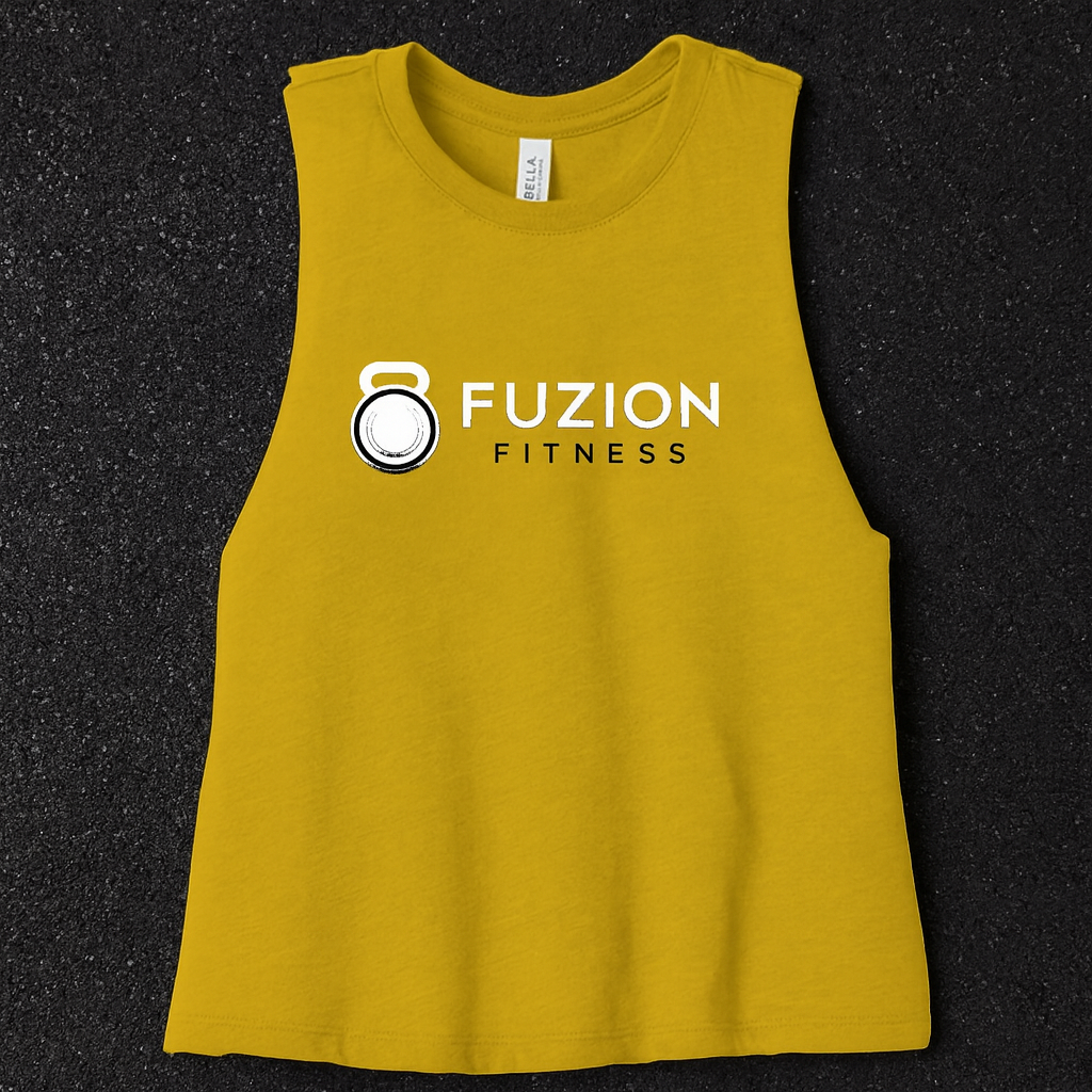 Fuzion Fitness Crop White