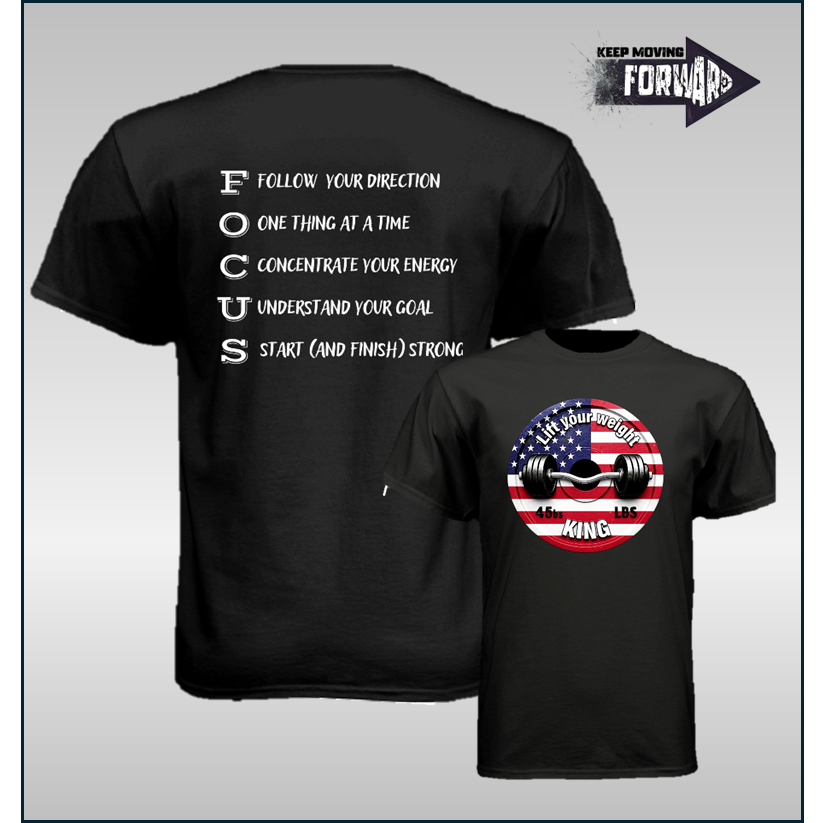 KING FOCUS TEE BLACK