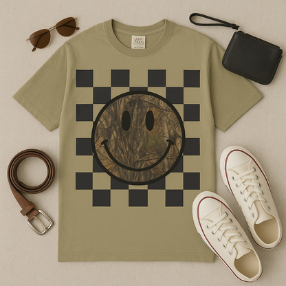 Women’s Camo smiley face
