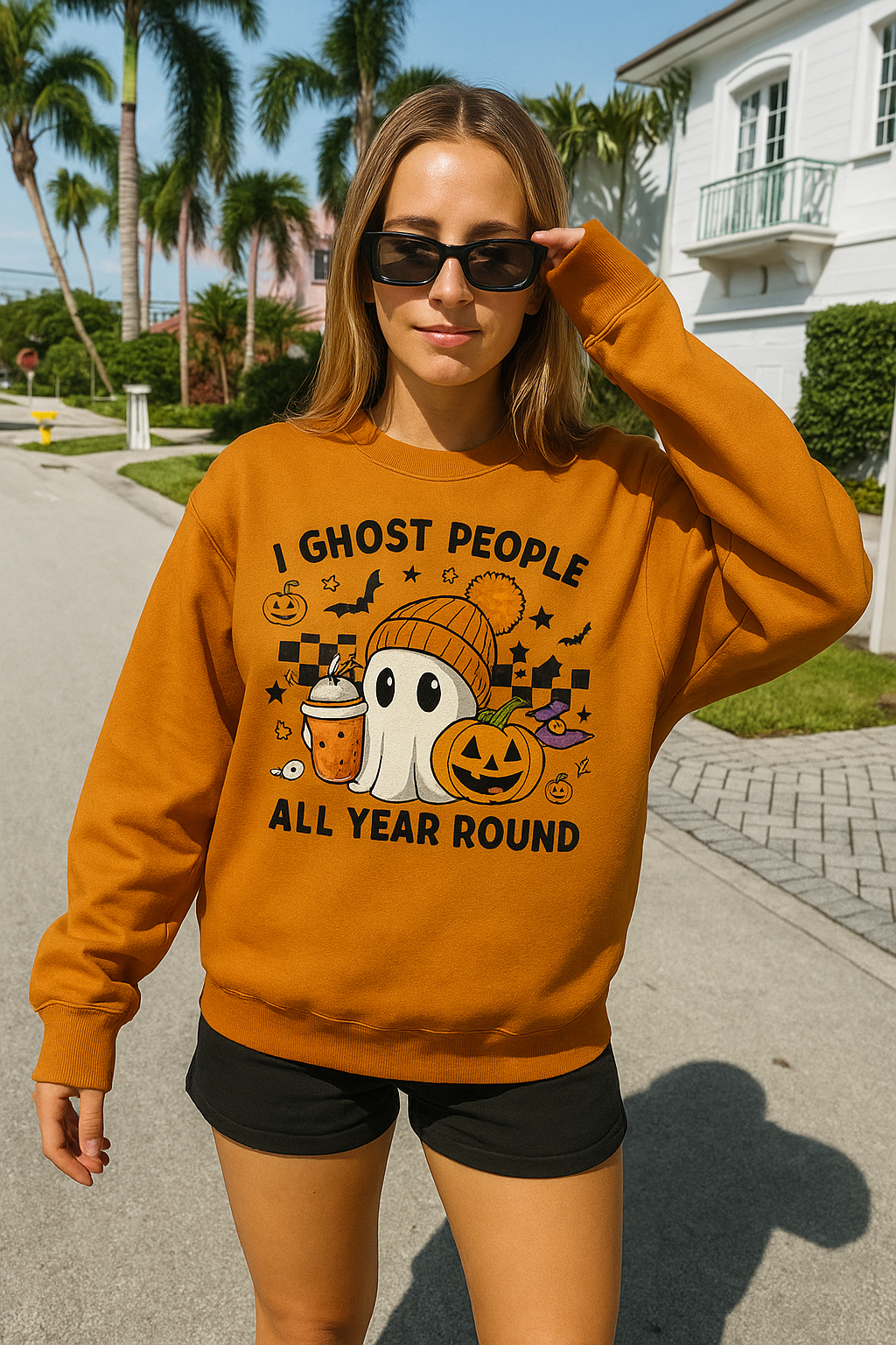 Halloween ghost people