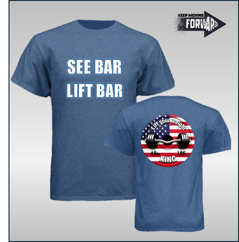 SEE BAR LIFT BAR TEE BLUE