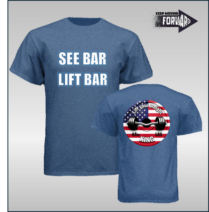 SEE BAR LIFT BAR TEE BLUE